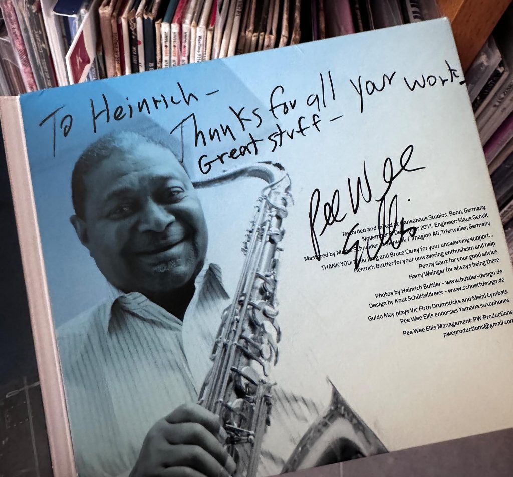 Pee Wee Ellis, Widmung vom Künstler